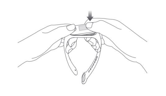 Instalar la pulsera en la muñequera